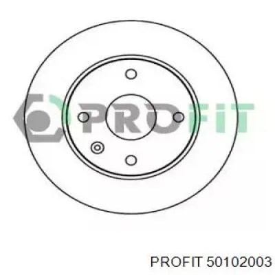 Диск гальмівний передній 50102003 Profit