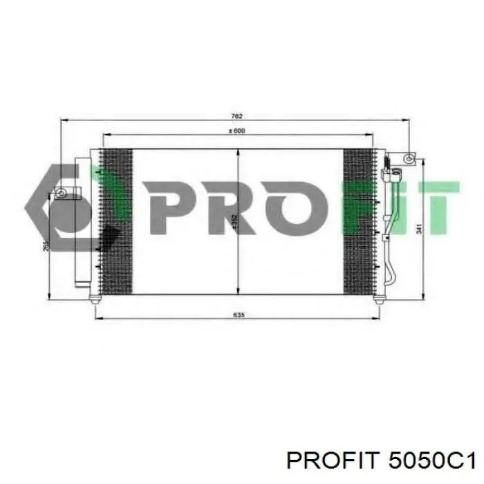 5050C1 Profit радіатор кондиціонера
