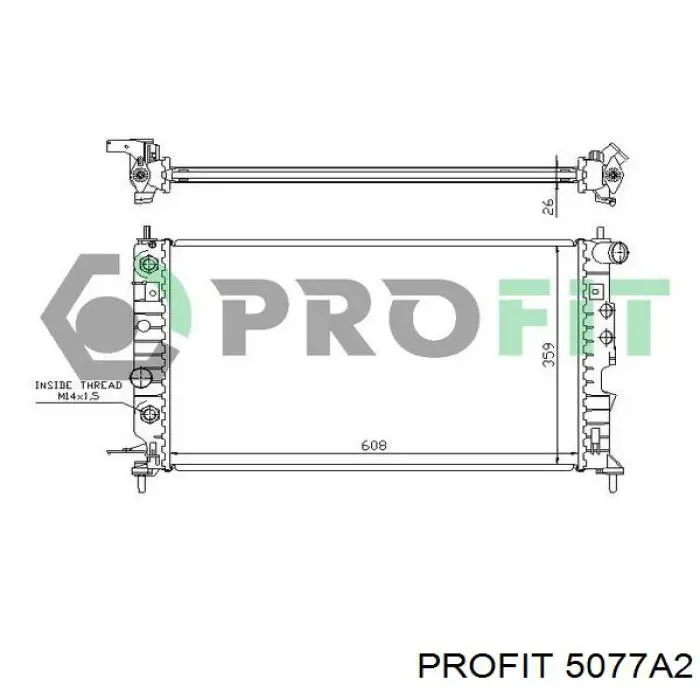 Радіатор 5077A2 Profit