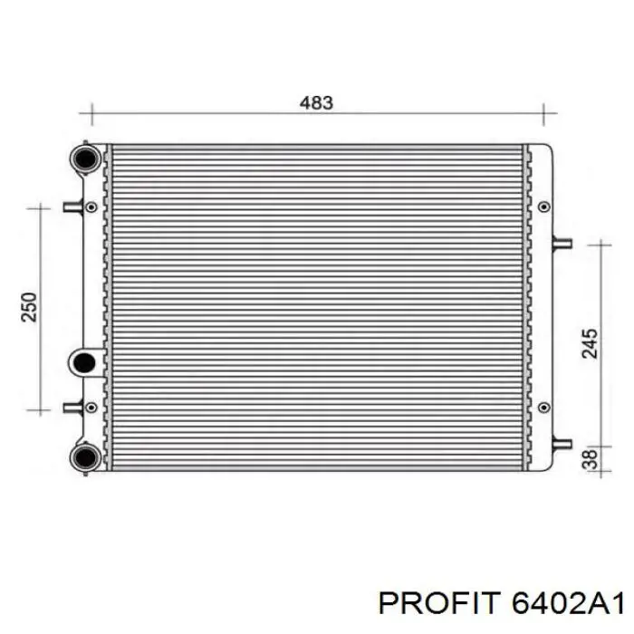 Радіатор 6402A1 Profit