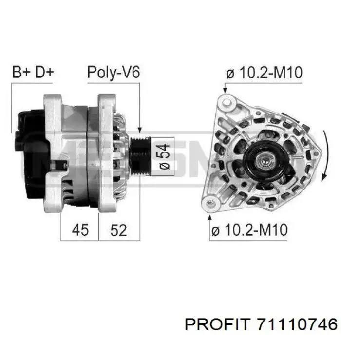 Генератор автомобільний Volvo 85000715