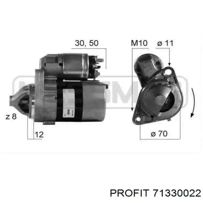 Купити ZM45094 ZM Ремкомплект втягуюче реле стартера