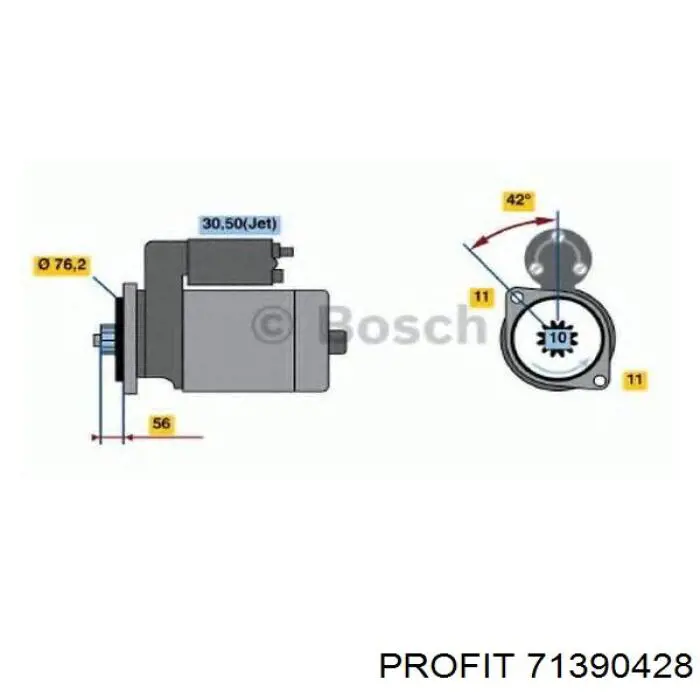 1004336408 Bosch щеткодеpжатель стартера