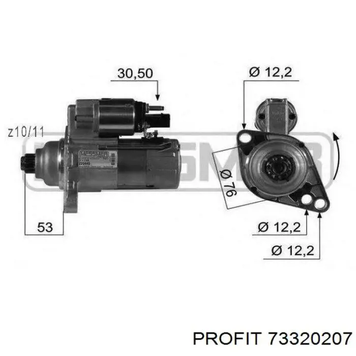 Купити 73320207 Profit Бендикс стартера