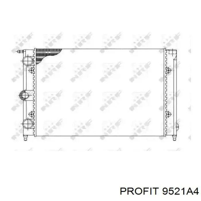 Радіатор охолодження двигуна 9521A4 Profit