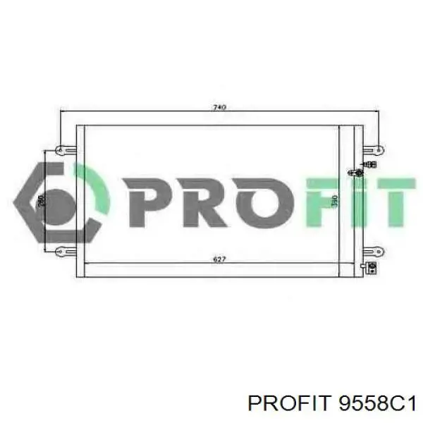 Радіатор кондиціонера 8880400254 KAM