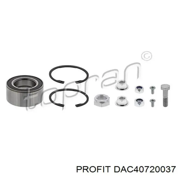 Підшипник маточини задньої Profit DAC40720037 ціна, від 10.33 USD