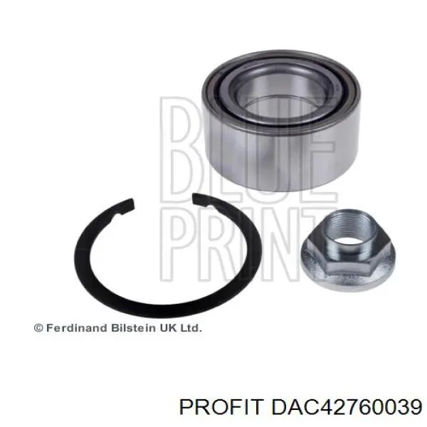 Комплект підшипник маточини передньої Profit DAC42760039 ціна, від 16.40 USD