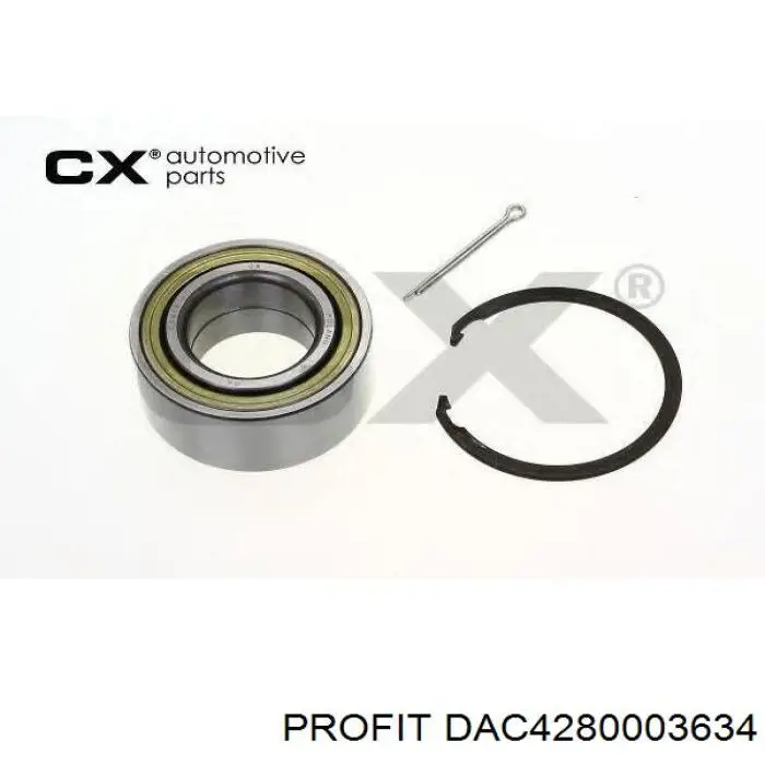 Комплект підшипник маточини передньої Profit DAC4280003634 ціна, від 14.27 USD