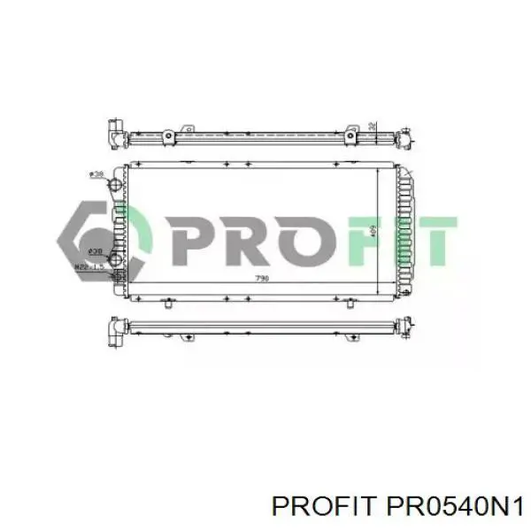 R20017 Sato Tech Радіатор охолодження двигуна
