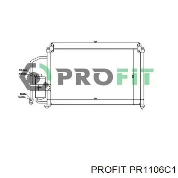 Конденсатор кондиціонера Hart 606083 ціна, від 71.18 USD