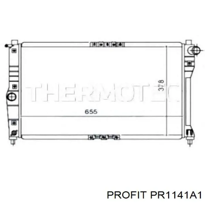 PR1141A1 Profit Радіатор охолодження двигуна