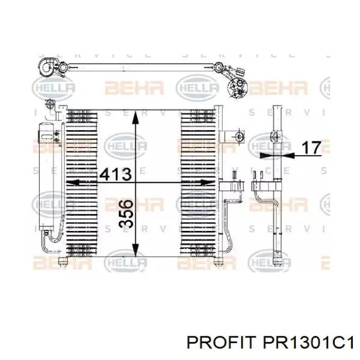 Конденсатор кондиціонера Profit PR1301C1 ціна, від 76.99 USD