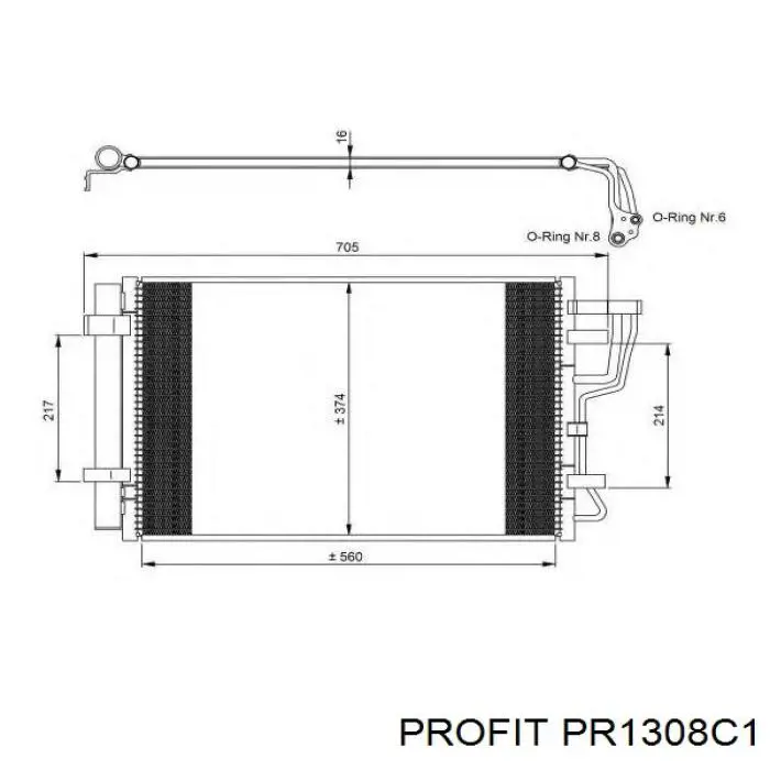 Конденсатор кондиціонера Profit PR1308C1 ціна, від 69.68 USD