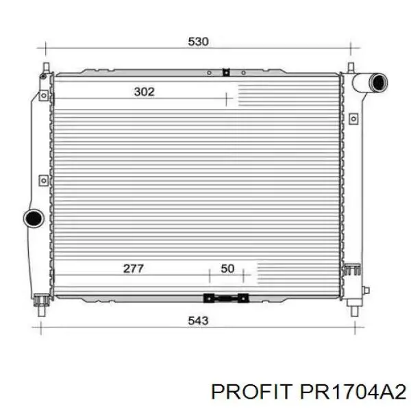 Радіатор основний Hart 608098 ціна, від 73.28 USD