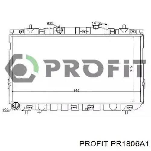 PR1806A1 Profit радіатор охолодження двигуна