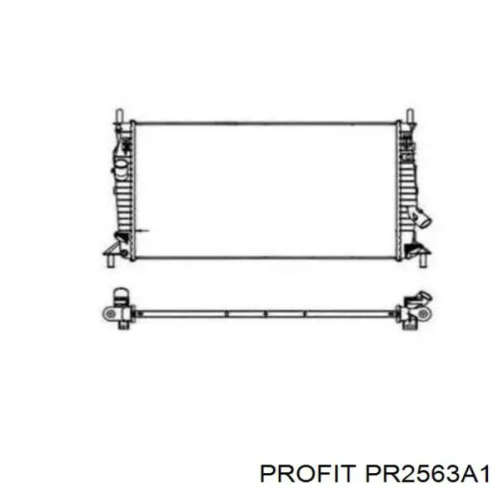 Радіатор охолодження двигуна PR2563A1 Profit