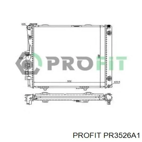 Радіатор основний Thermotec D7M032TT ціна, від 87.88 USD