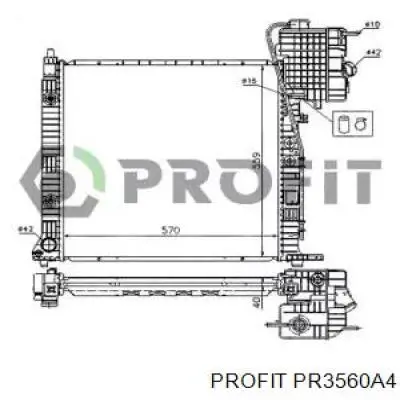 Радіатор 3560A4 Profit