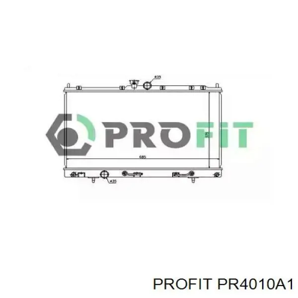 4010A1 Profit Радіатор охолодження двигуна