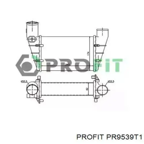 Купити PR9539T1 Profit Радіатор интеркуллера