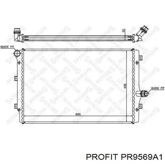 Радіатор PR9569A1 Profit