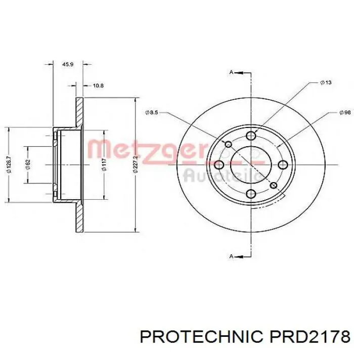 Купити 1525129 Ford Ротор гальмівний