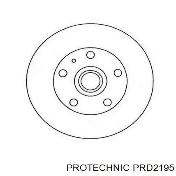 Гальмівні диски передні PRD2195 Protechnic