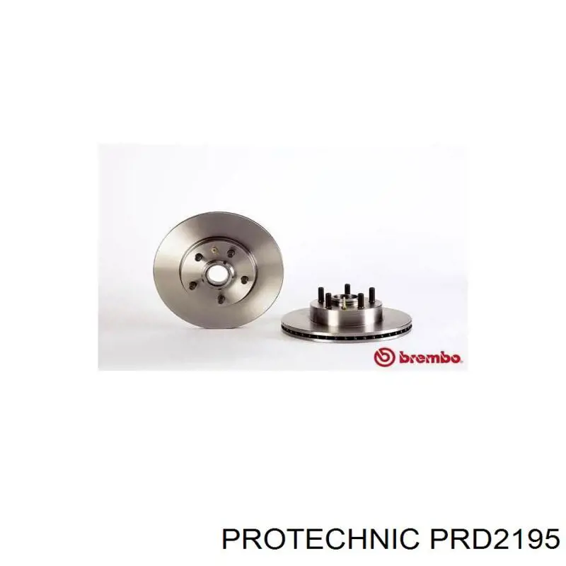 Диск гальмівний передній Protechnic PRD2195
