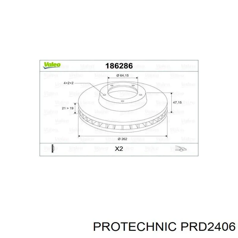 Купити PRD2406 Protechnic Ротор гальмівний