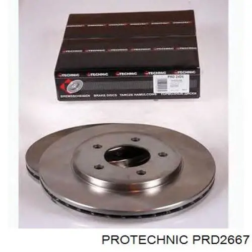 Диск переднього гальма Protechnic PRD2667 ціна, від 47.03 USD