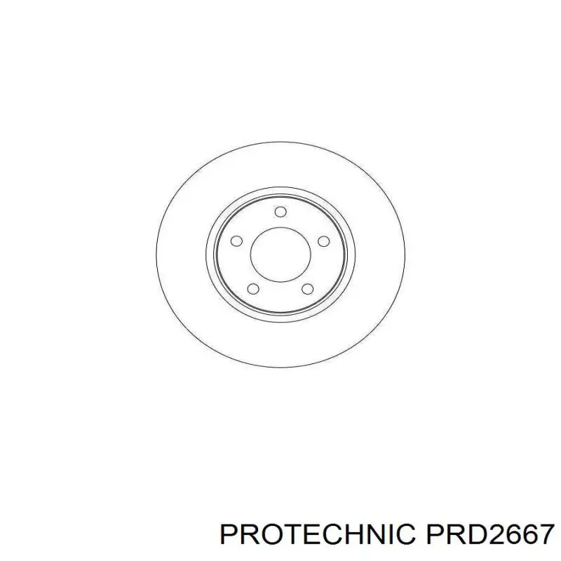 Гальмівні диски передні PRD2667 Protechnic