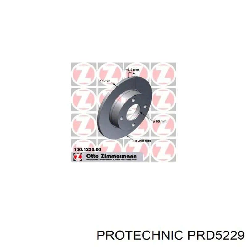 Гальмівні диски PRD5229 Protechnic