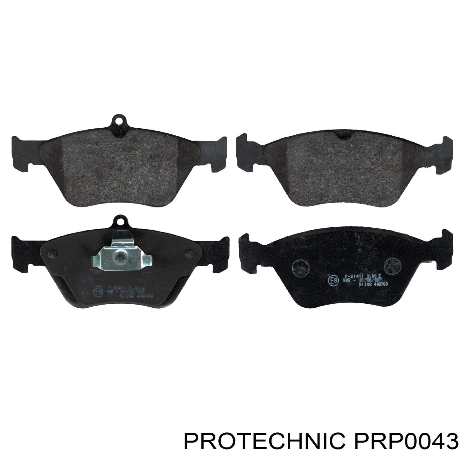 PRP0043 Protechnic колодки гальмівні передні, дискові