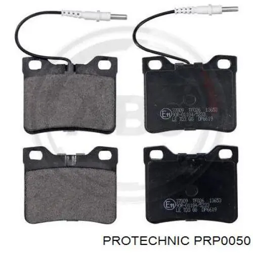 PRP0050 Protechnic Колодки гальмівні задні, дискові