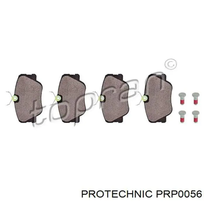 PRP0056 Protechnic колодки гальмівні передні, дискові