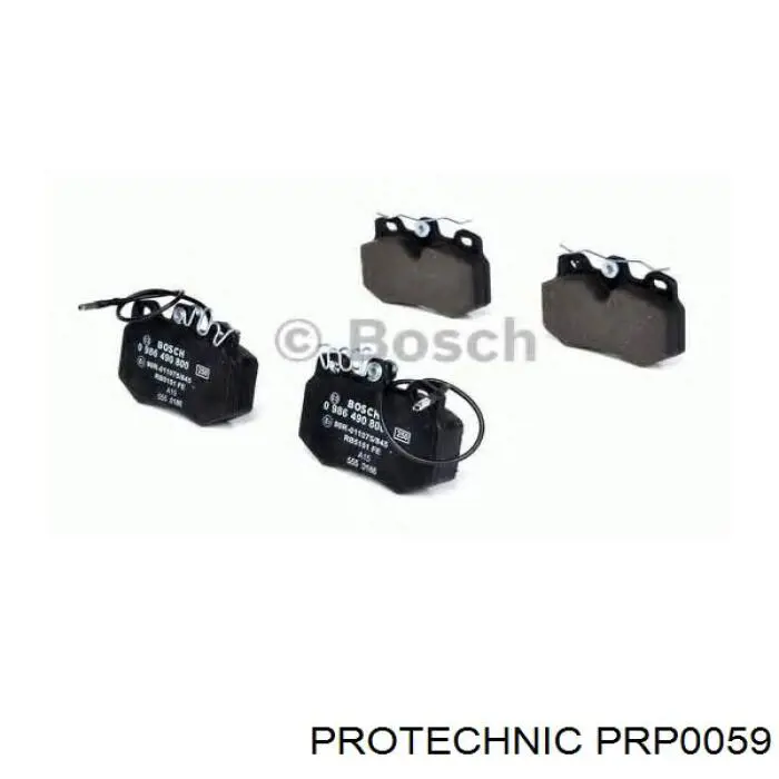 PRP0059 Protechnic колодки гальмівні передні, дискові