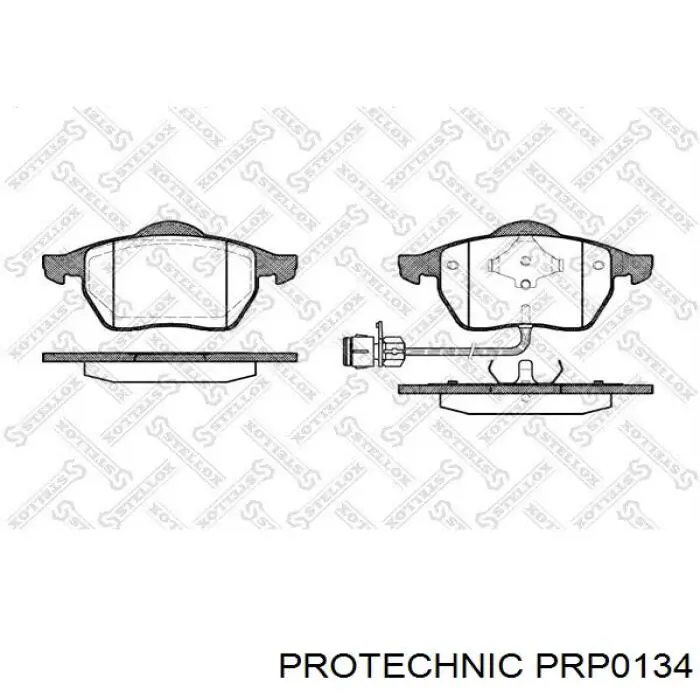 Гальмівні колодки Protechnic PRP0134 ціна, від 25.90 USD