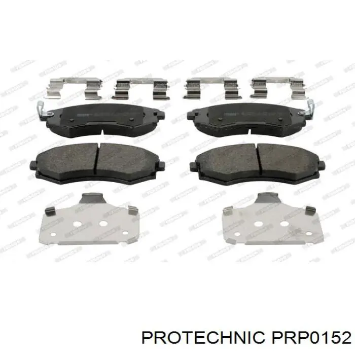 PRP0152 Protechnic колодки гальмівні передні, дискові