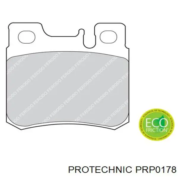 Колодки гальмові задні, дискові PRP0178 Protechnic