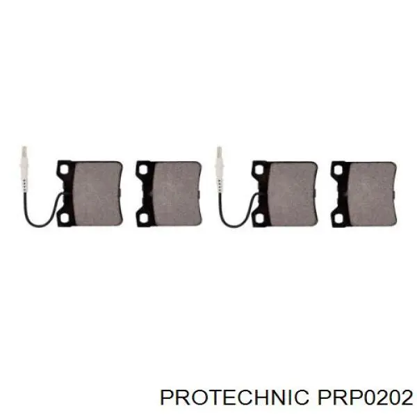 Задні гальмівні колодки Protechnic PRP0202 ціна, від 12.81 USD