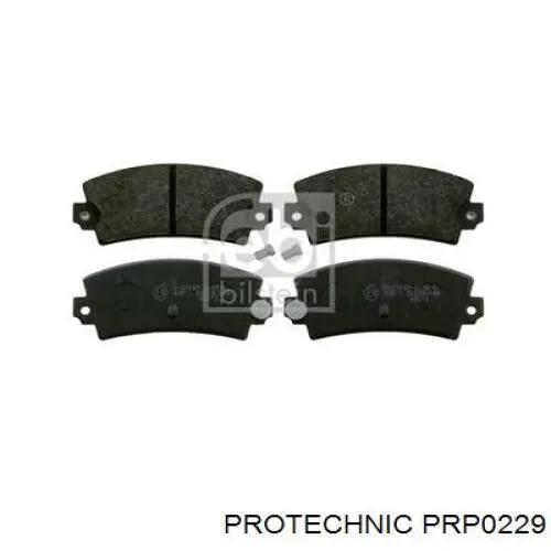 PRP0229 Protechnic колодки гальмові задні, дискові