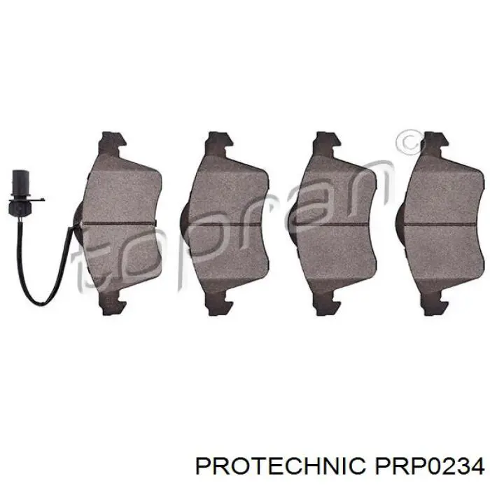Гальмівні колодки Protechnic PRP0234 ціна, від 18.70 USD