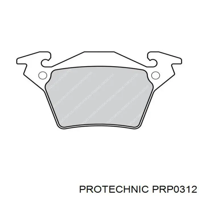 PRP0312 Protechnic колодки гальмові задні, дискові