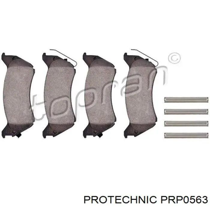 PRP0563 Protechnic Колодки гальмівні задні, дискові
