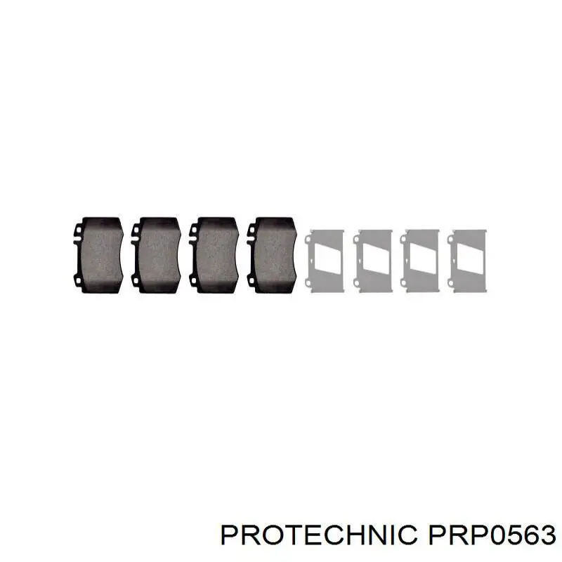 Купити PRP0563 Protechnic Задні колодки