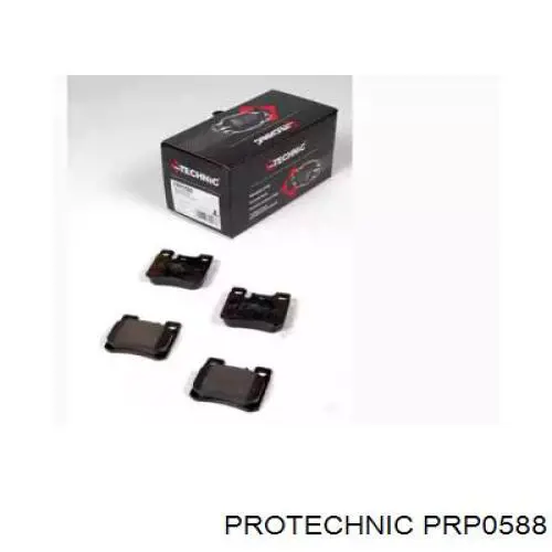 PRP0588 Protechnic колодки гальмові задні, дискові