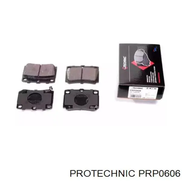 PRP0606 Protechnic колодки гальмові задні, дискові