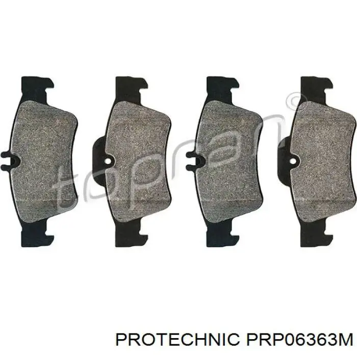 PRP06363M Protechnic колодки гальмові задні, дискові