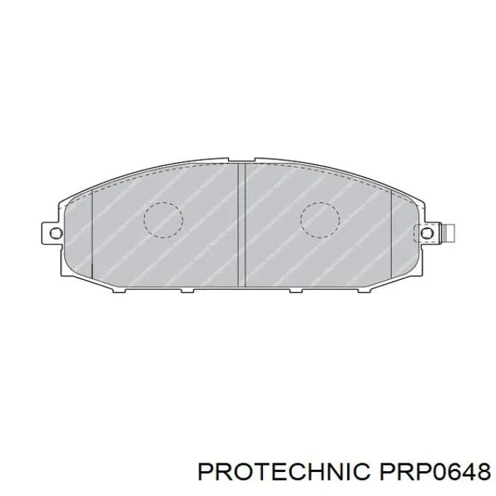 Колодки гальмівні передні, дискові PRP0648 Protechnic